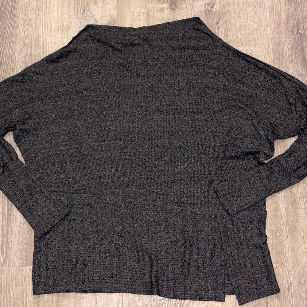 We The Free Charcoal Long Sleeve Top